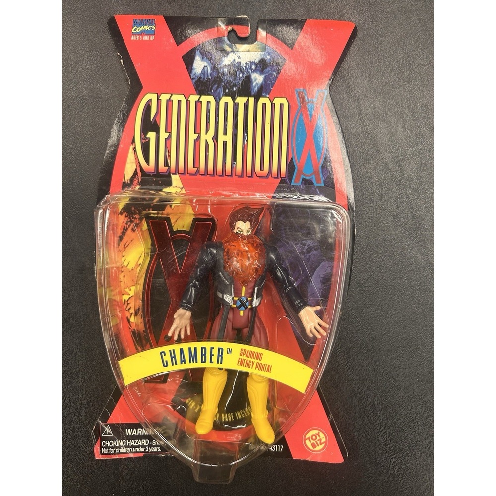 Vintage 1995 Generation X Action Figure Chamber Marvel Comics ToyBiz